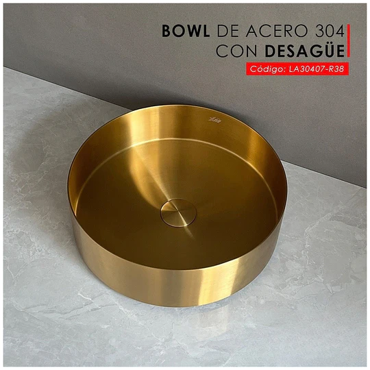 LAVADERO CIRCULAR ACERO INOXIDABLE 304 LA30407-R38
