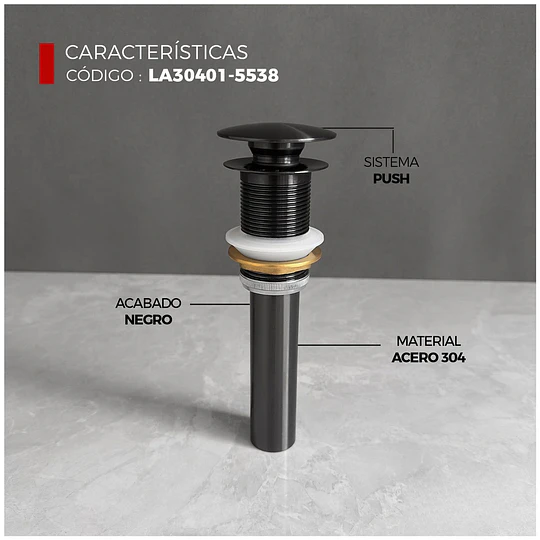 LAVADERO DE ACERO INOXIDABLE NANO NEGRO DE 55CM X 38CM LA30401-5538