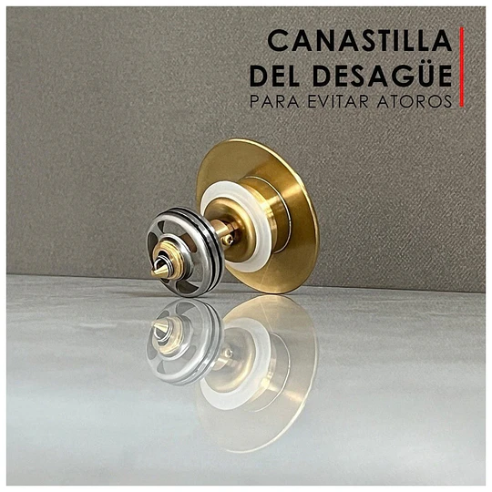 SET LUXURY GOLD Lavamanos + Mezcladora Negro