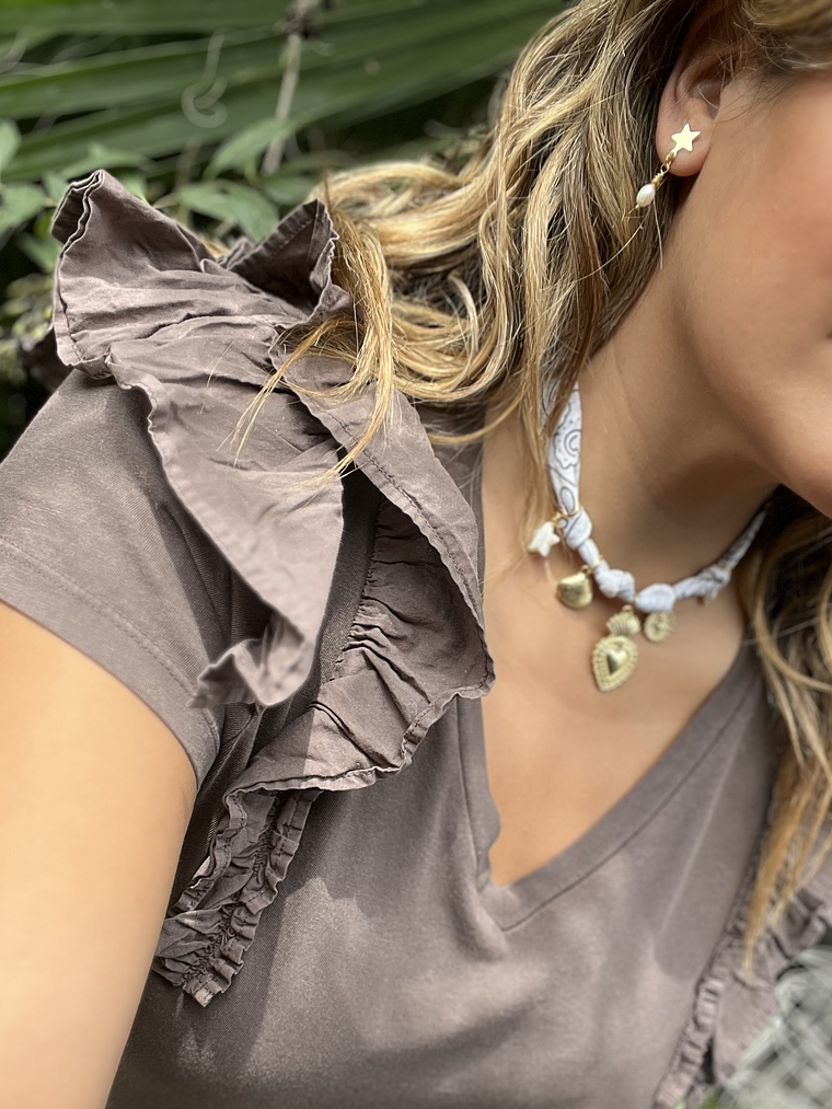 Collar tela blanco 2