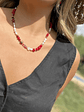 collar único tonos rojos - Miniatura 6