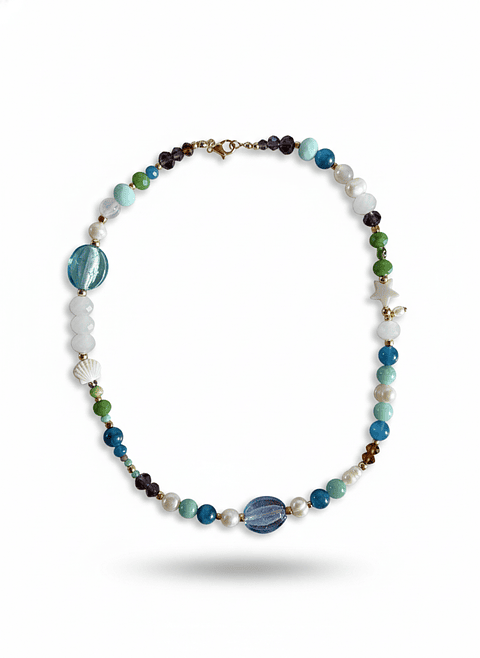 colla mix tonos azul-verde