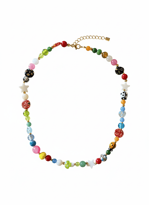 collar mix piedras colores