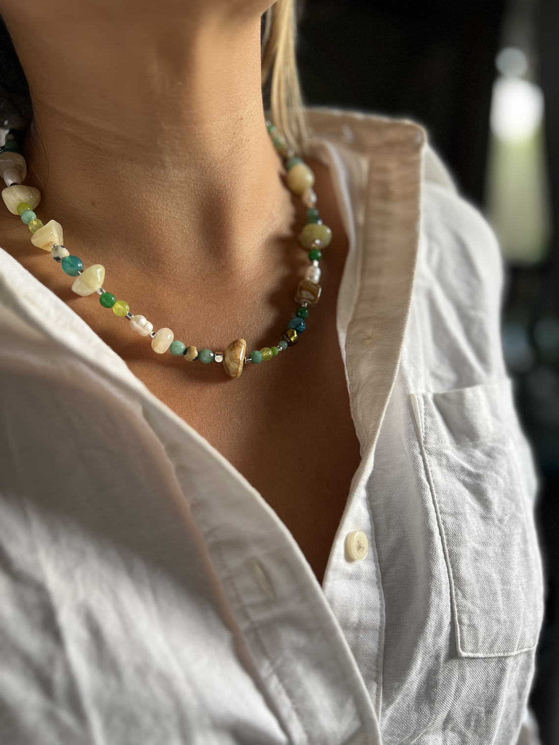 collar cuarzo tonos verdes 8