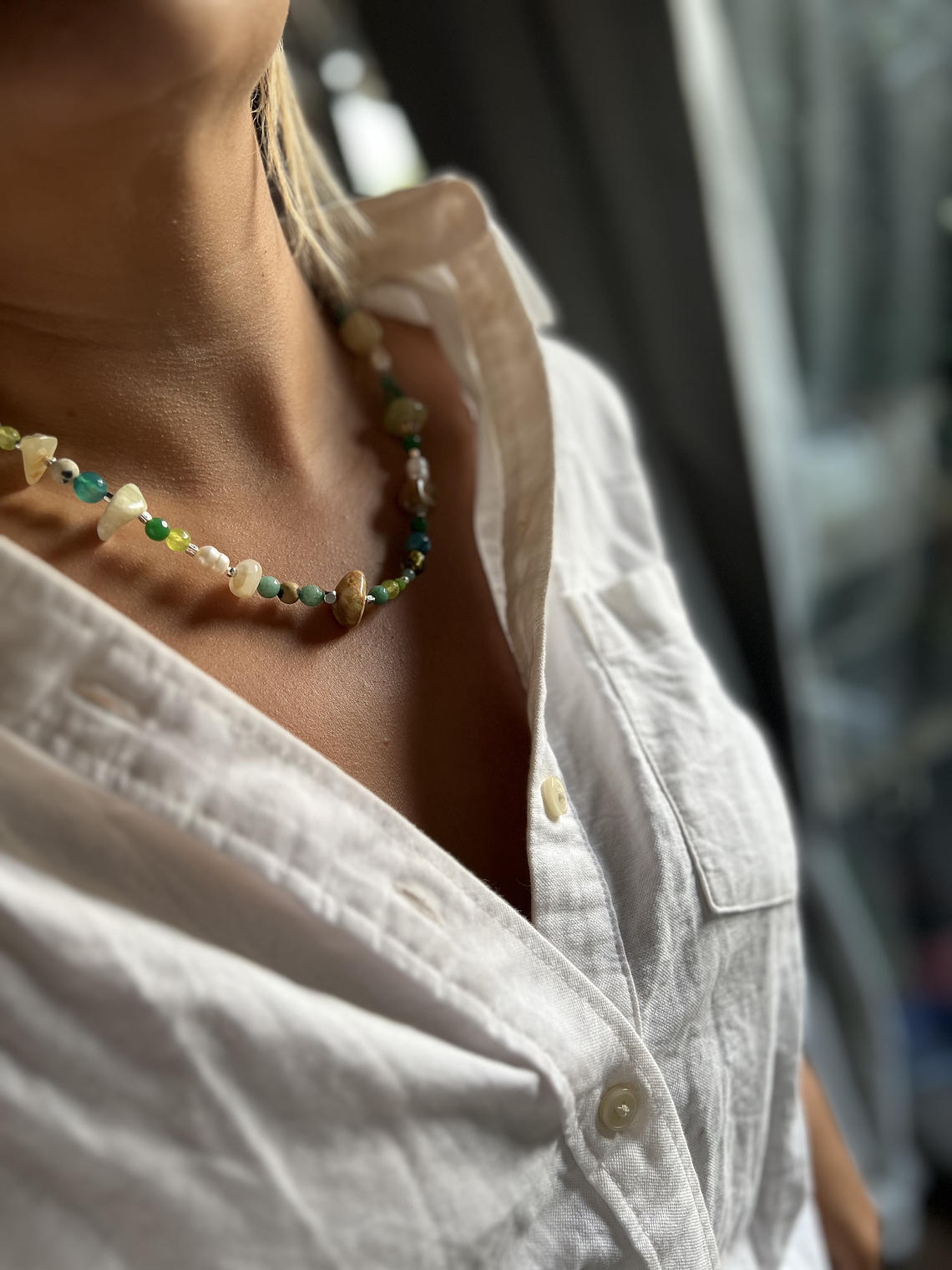 collar cuarzo tonos verdes 3