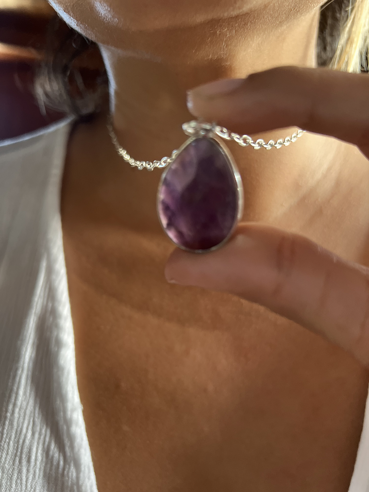 collar amatista facetada 7