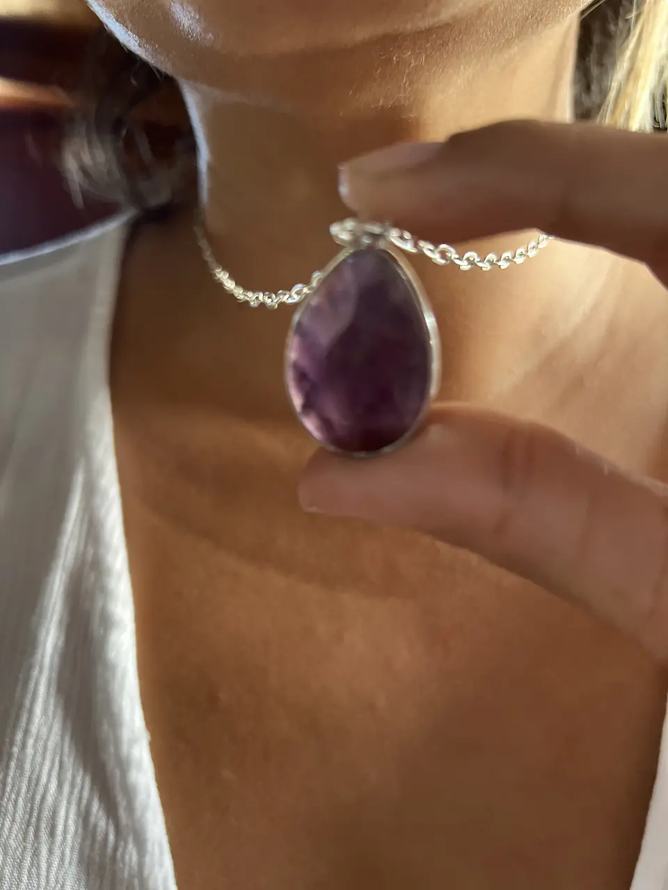 collar amatista facetada 7