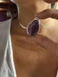 collar amatista facetada - Miniatura 3