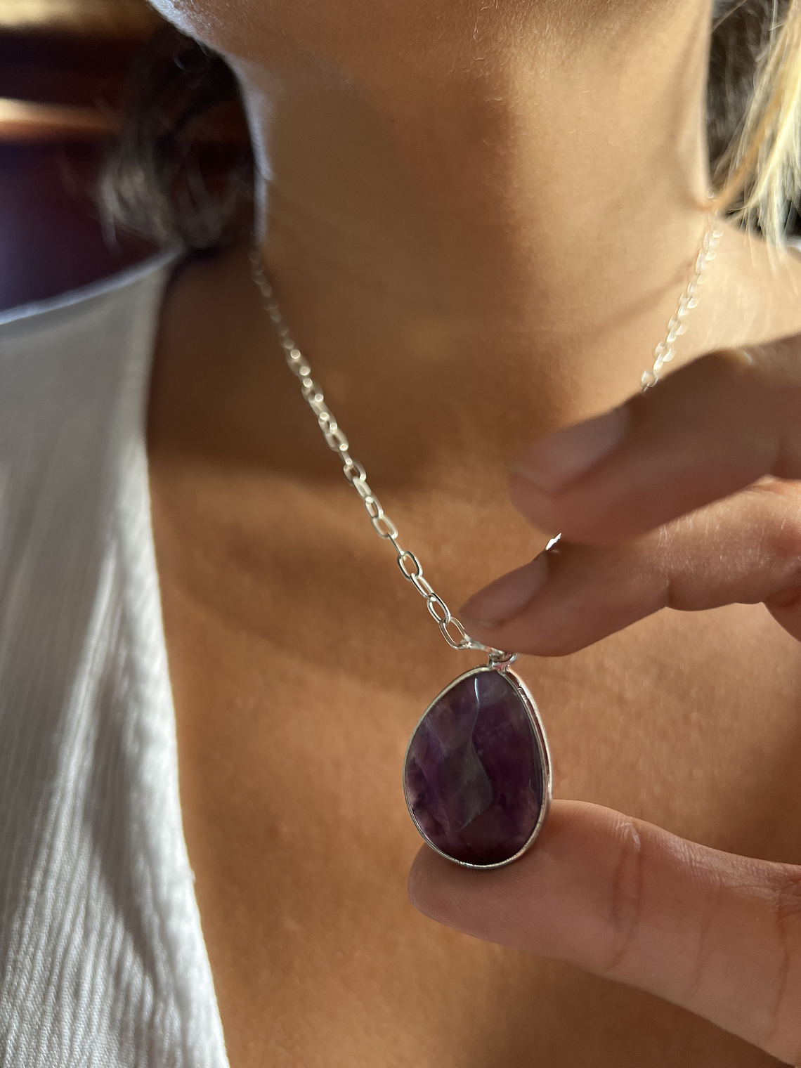 collar amatista facetada 4