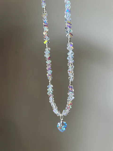 minicollar cristales acero
