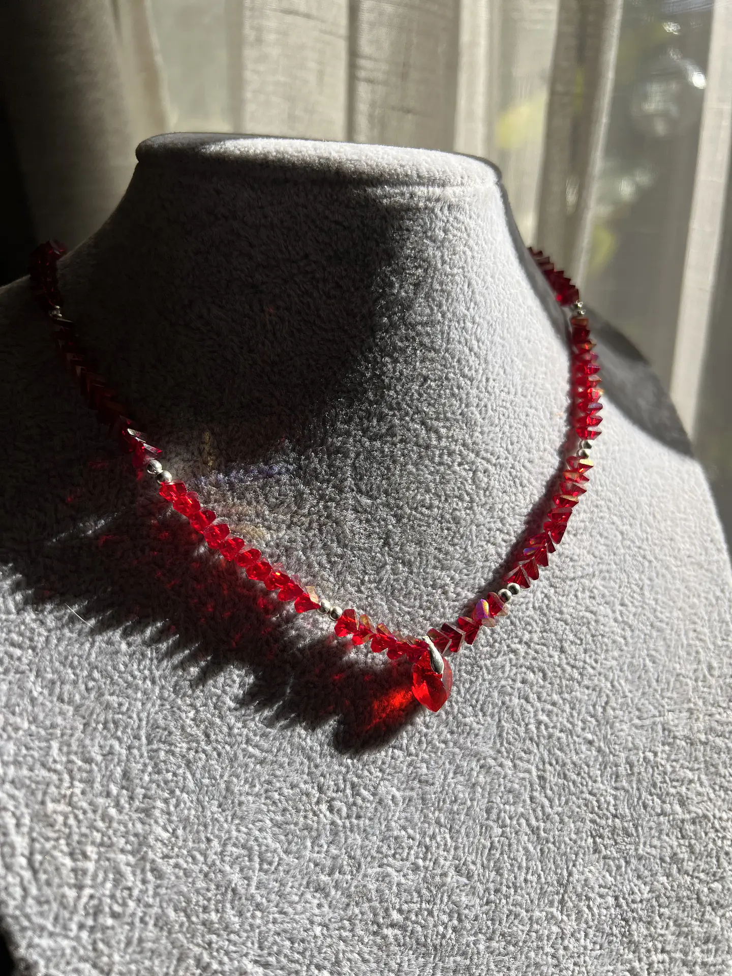 minicollar rojo plata 7