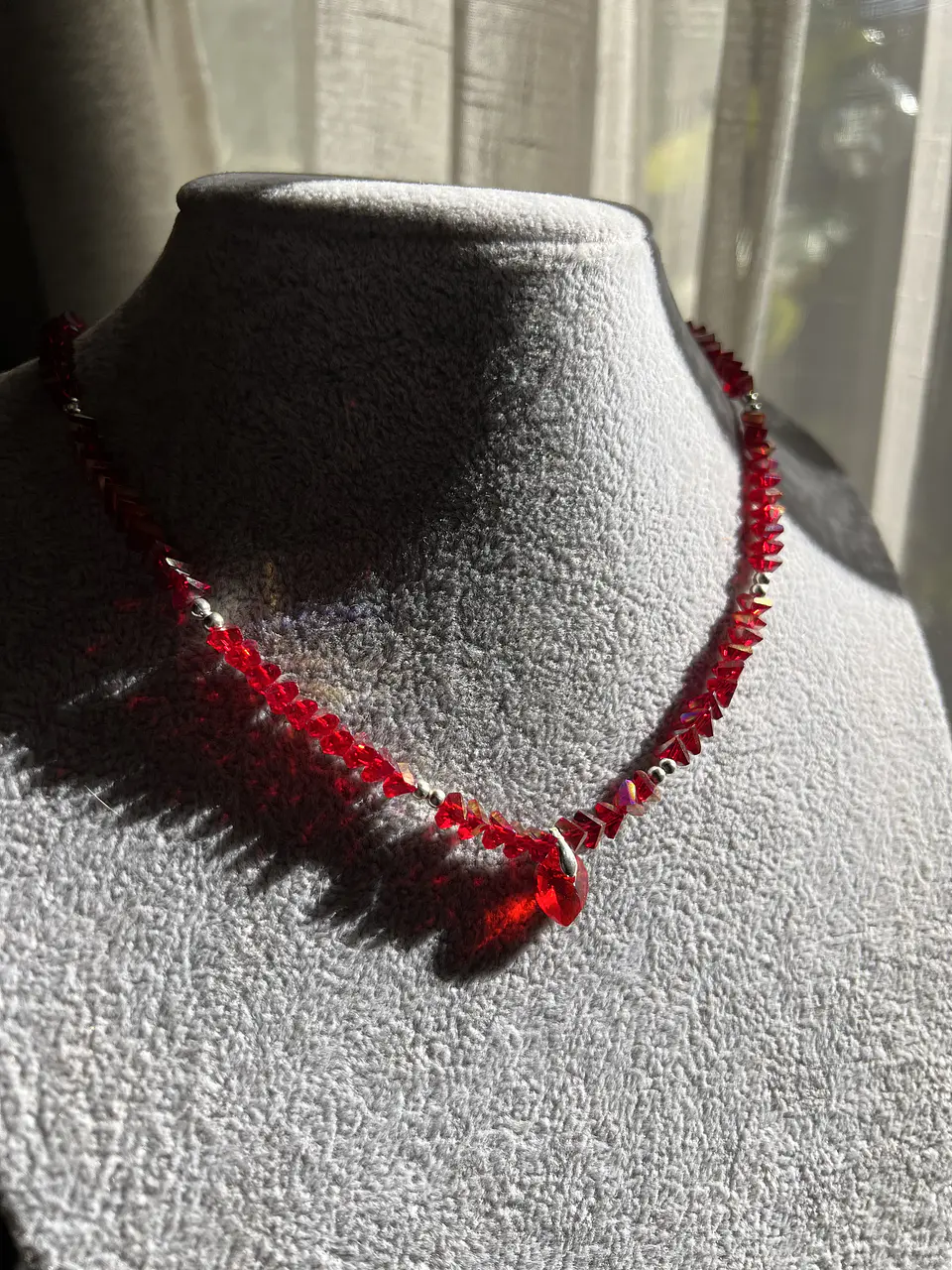 minicollar rojo plata 7
