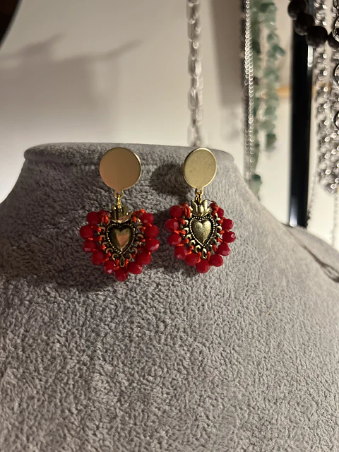 aros paz rojo dorado
