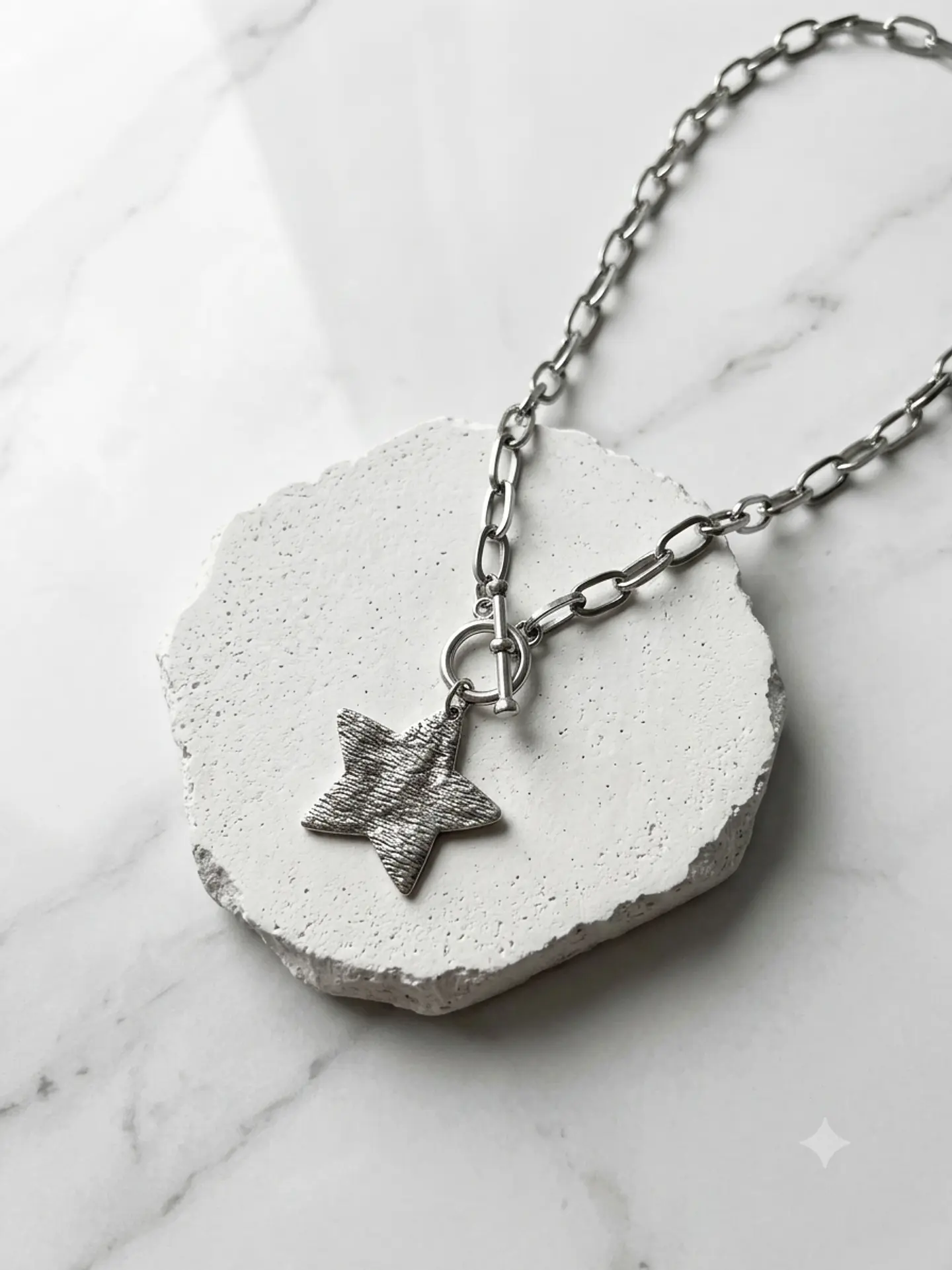 collar estrella acero 1
