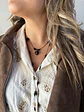 collar corazón mini onix - Miniatura 4