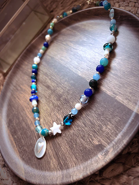 collar mix azul mac