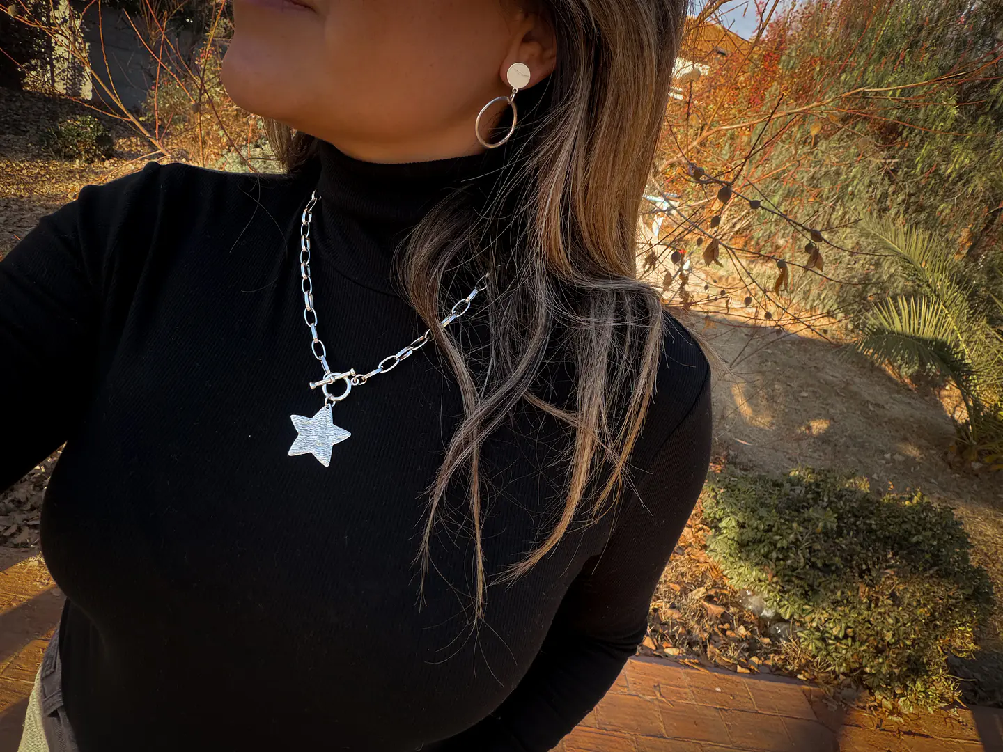 collar estrella acero 2
