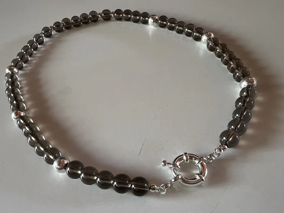 collar hilado cuarzo ahumado 2