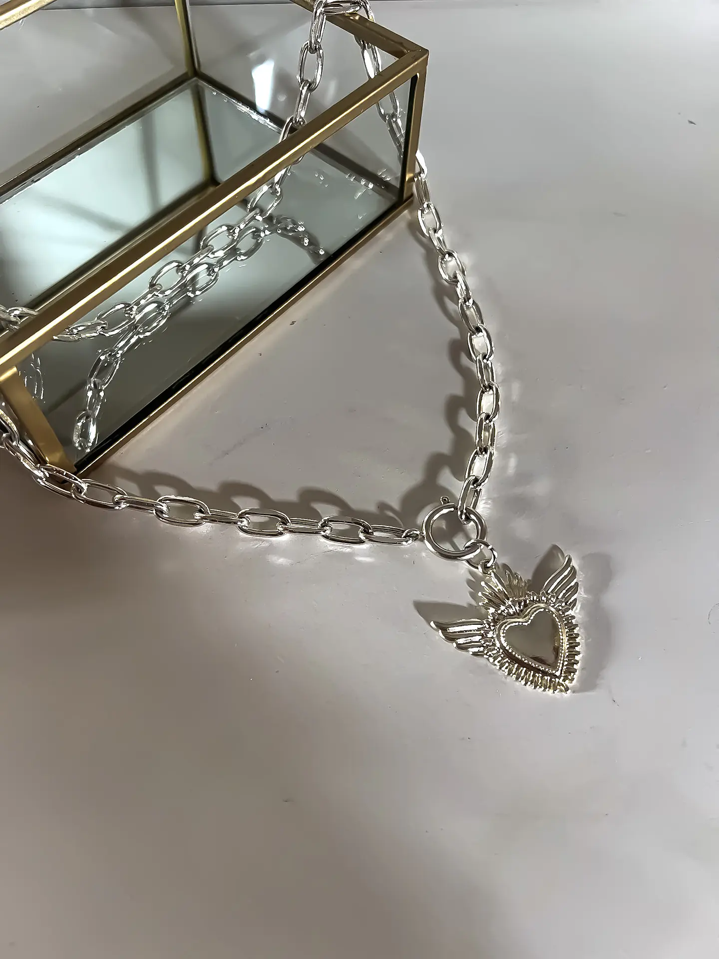 Collar cap enchapado plata 1