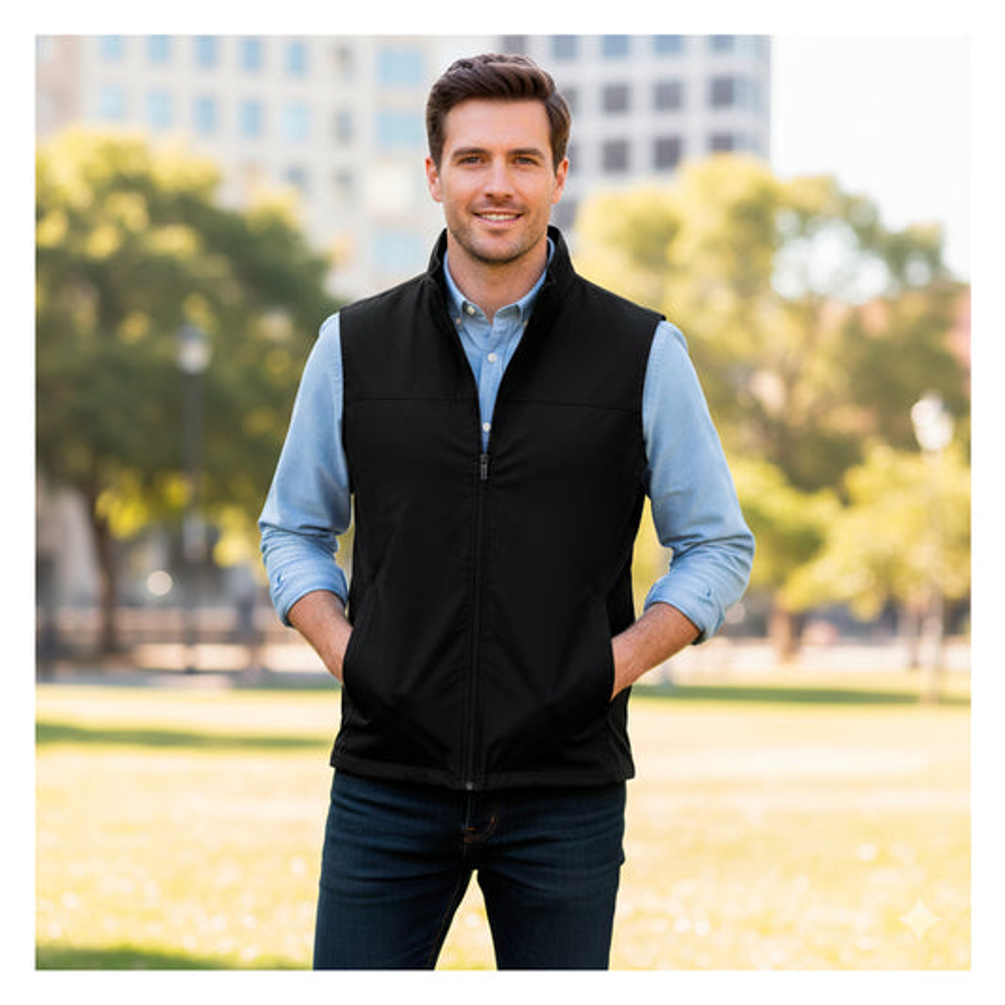 Chaqueta sin Mangas Lisa Corporativa Ruppell Hombre 1