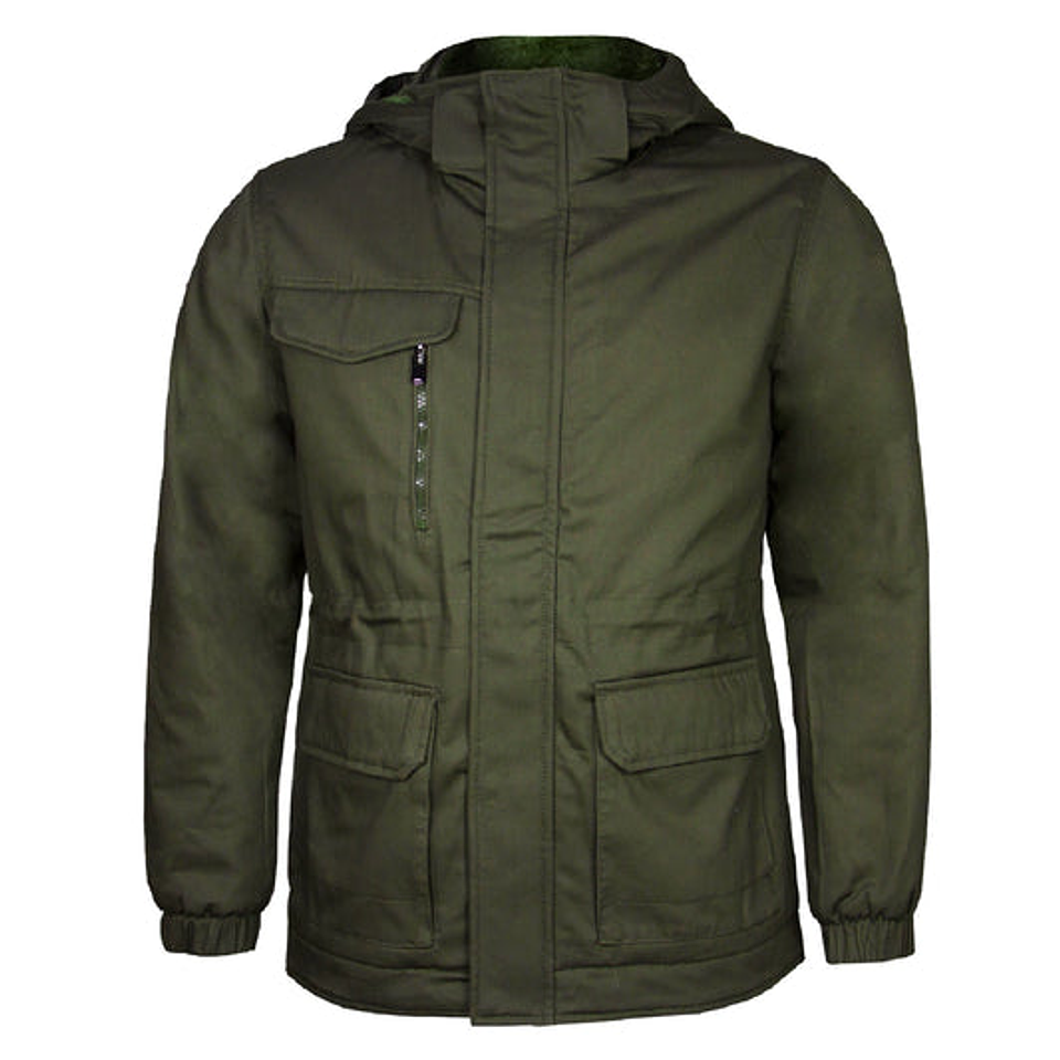 Parka Forro Peluche Gorro Desmontable Velox Unisex 2