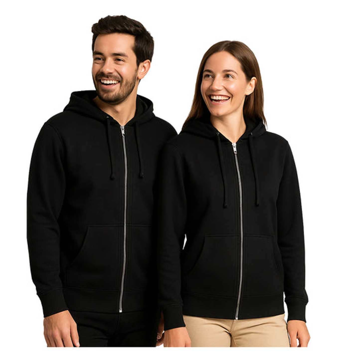 Polerón Canguro Cierre Metalico Vulpes Unisex 2