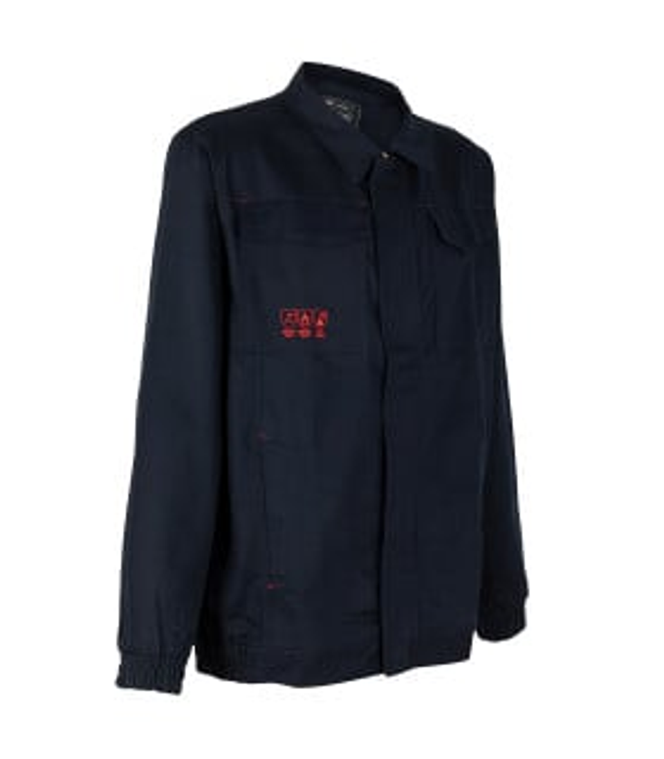 Chaqueta Ignífuga Antiácida 100% Algodón Manga Larga Hombre 3