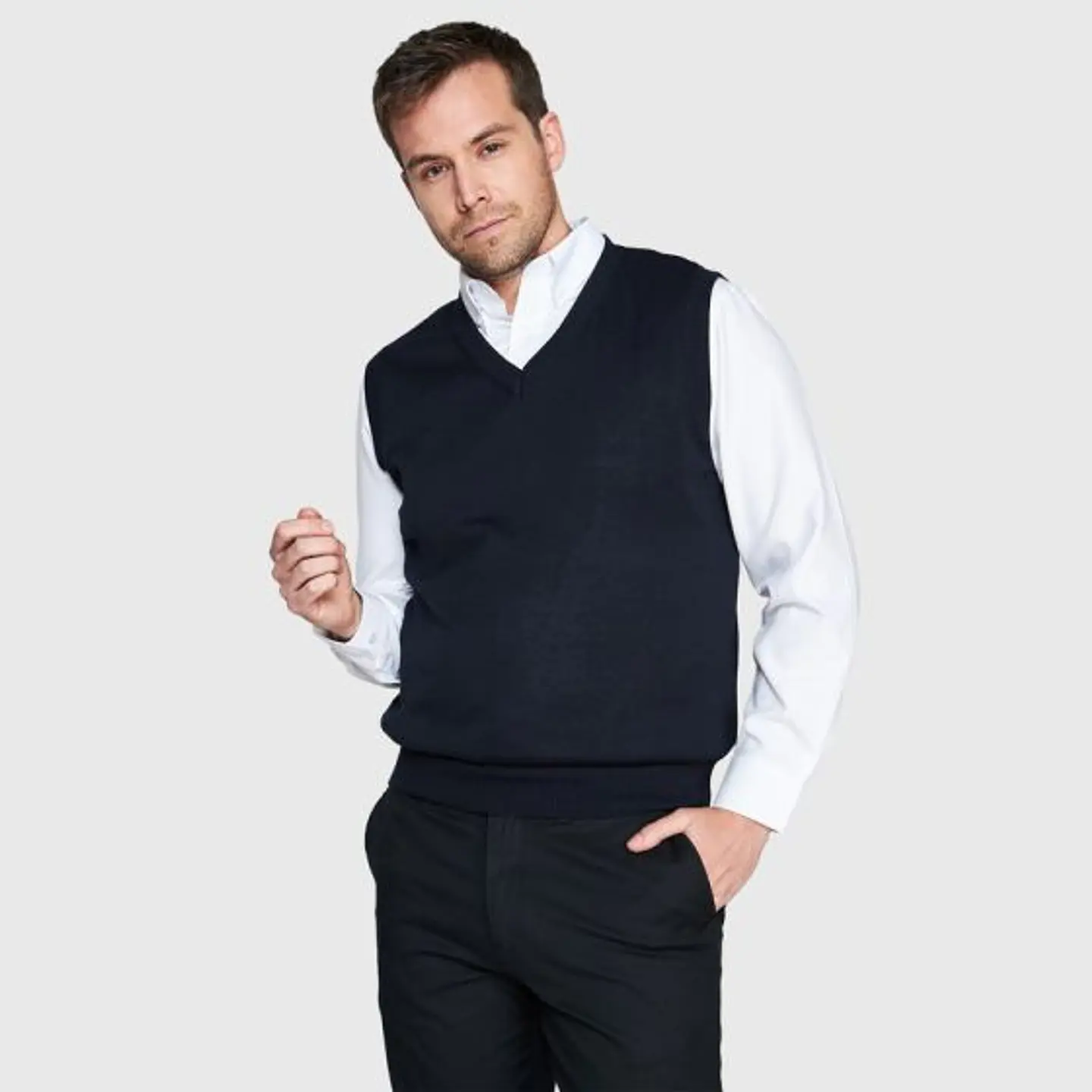 Sweater Cuello V Unisex S/M 2