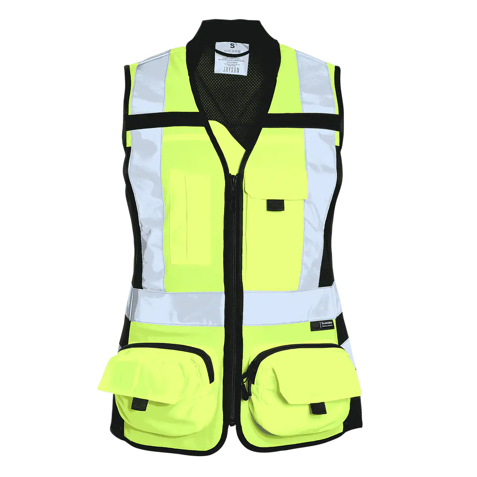 Chaleco Geologo Minero Alta Visibilidad Mujer 1