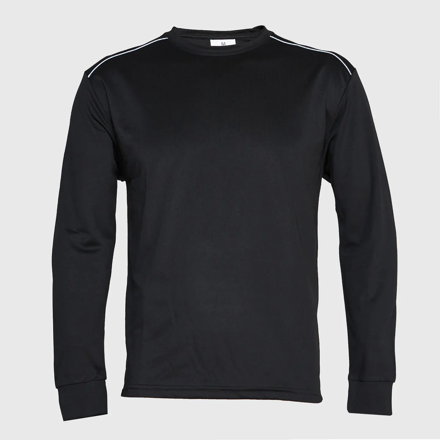 Polera Dry Fit C/Antibacterial Ml Cuello Polo Y Reflectante 2