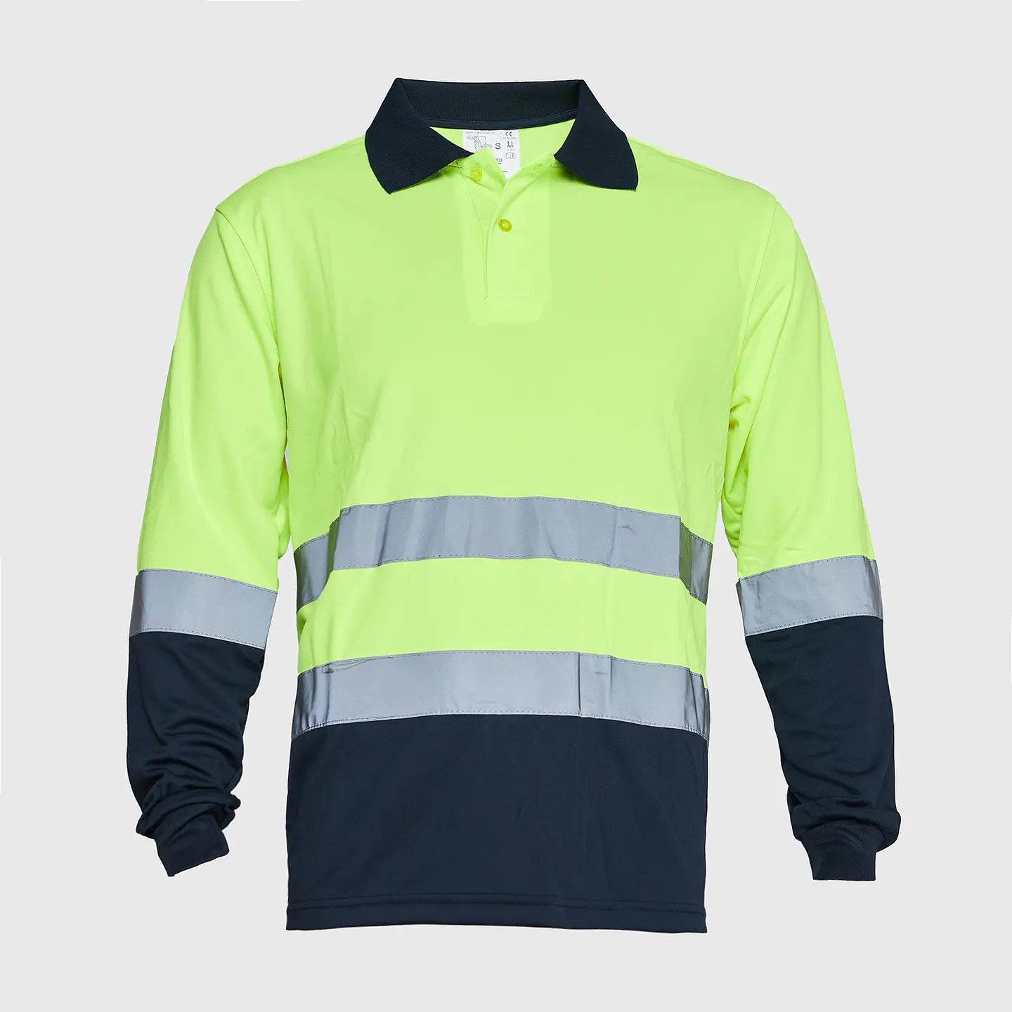 Polera Alta Visibilidad Ml Cuello Camisero 1