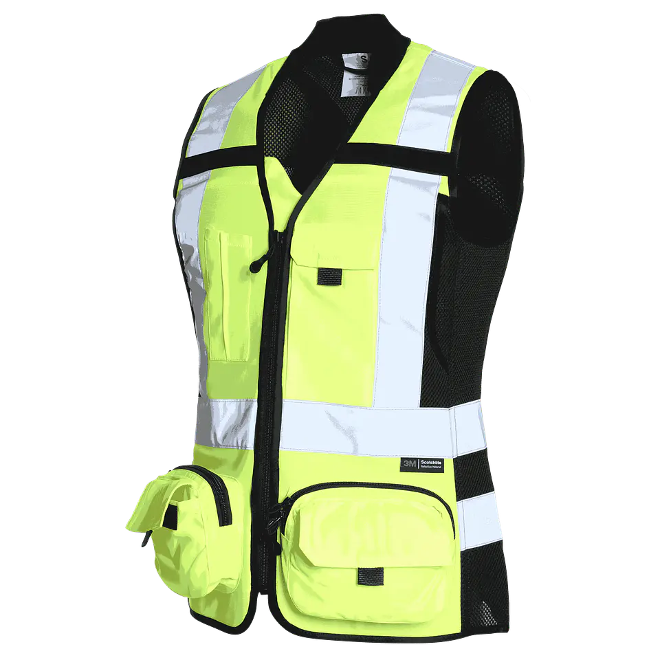 Chaleco Geologo Minero Alta Visibilidad Mujer 3