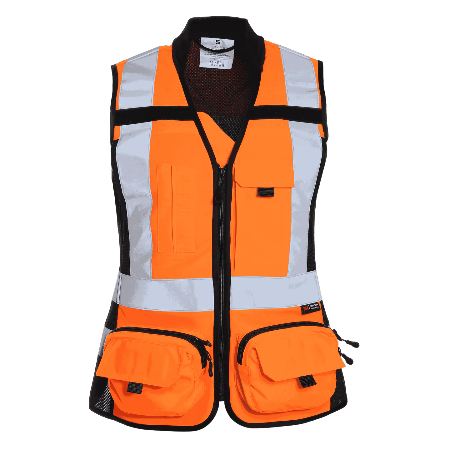 Chaleco Geologo Minero Alta Visibilidad Mujer 4