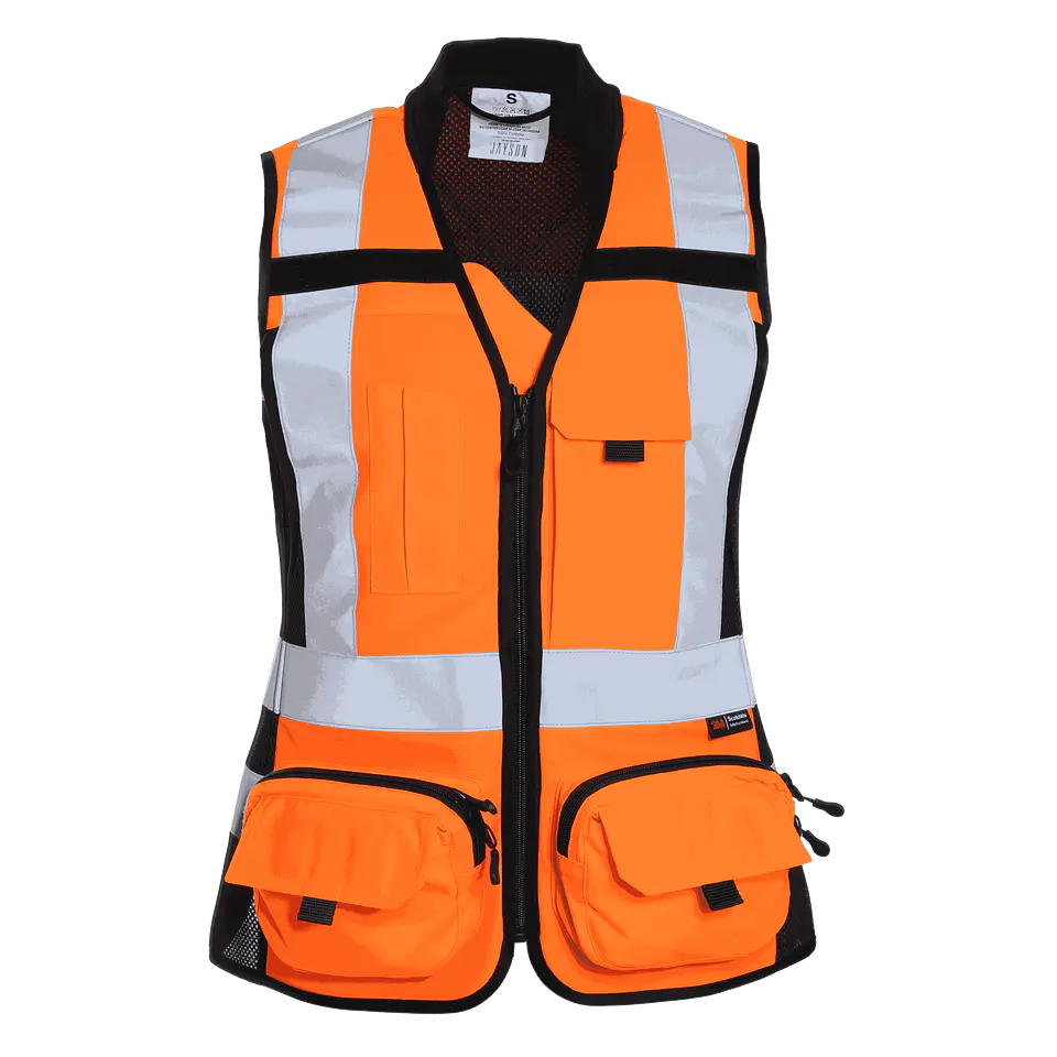 Chaleco Geologo Minero Alta Visibilidad Mujer 4