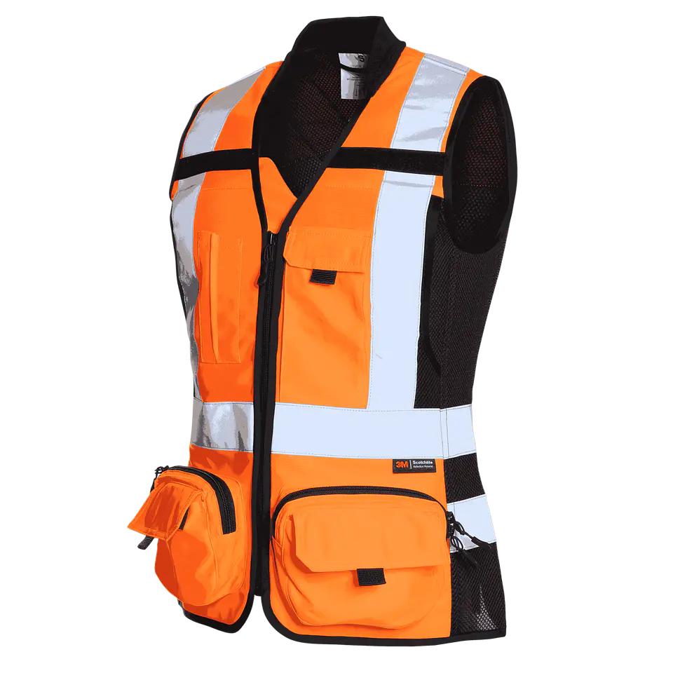 Chaleco Geologo Minero Alta Visibilidad Mujer 6