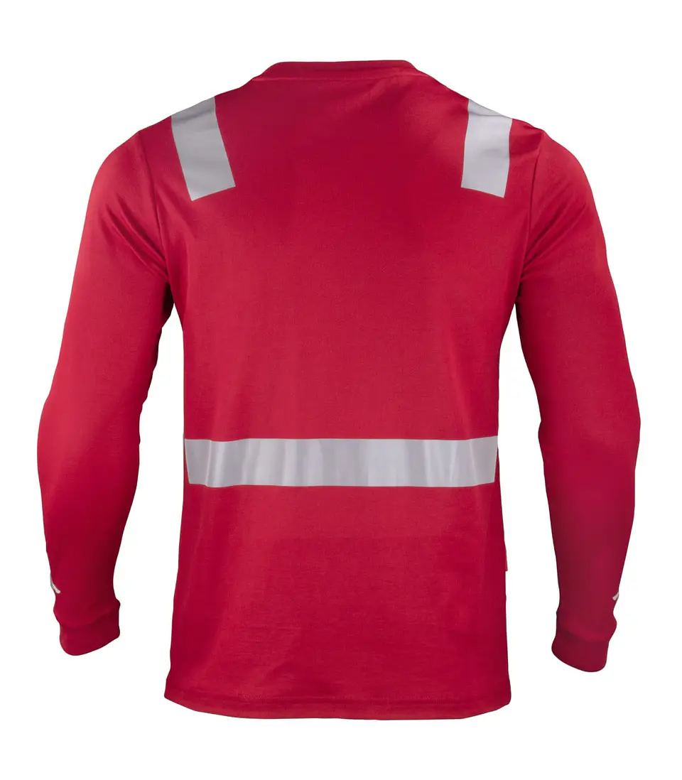 POLERA HIBRIDA C/REFLECTIVA M/LARGA 60% ALG 40% 4