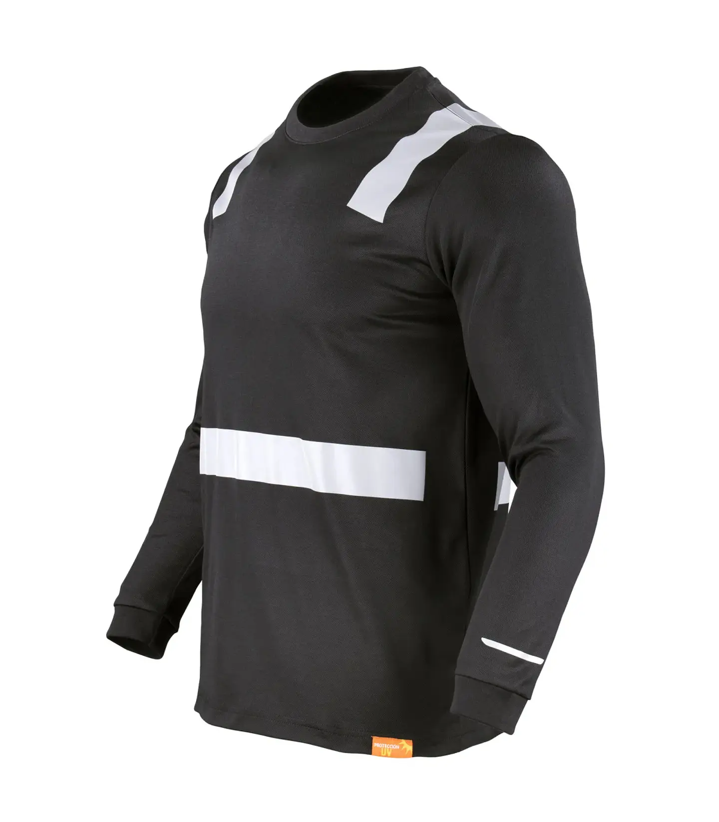 POLERA HIBRIDA C/REFLECTIVA M/LARGA 60% ALG 40% 11
