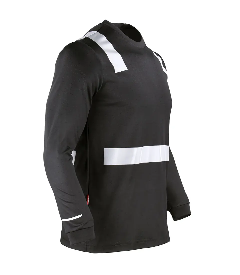 POLERA HIBRIDA C/REFLECTIVA M/LARGA 60% ALG 40% 12