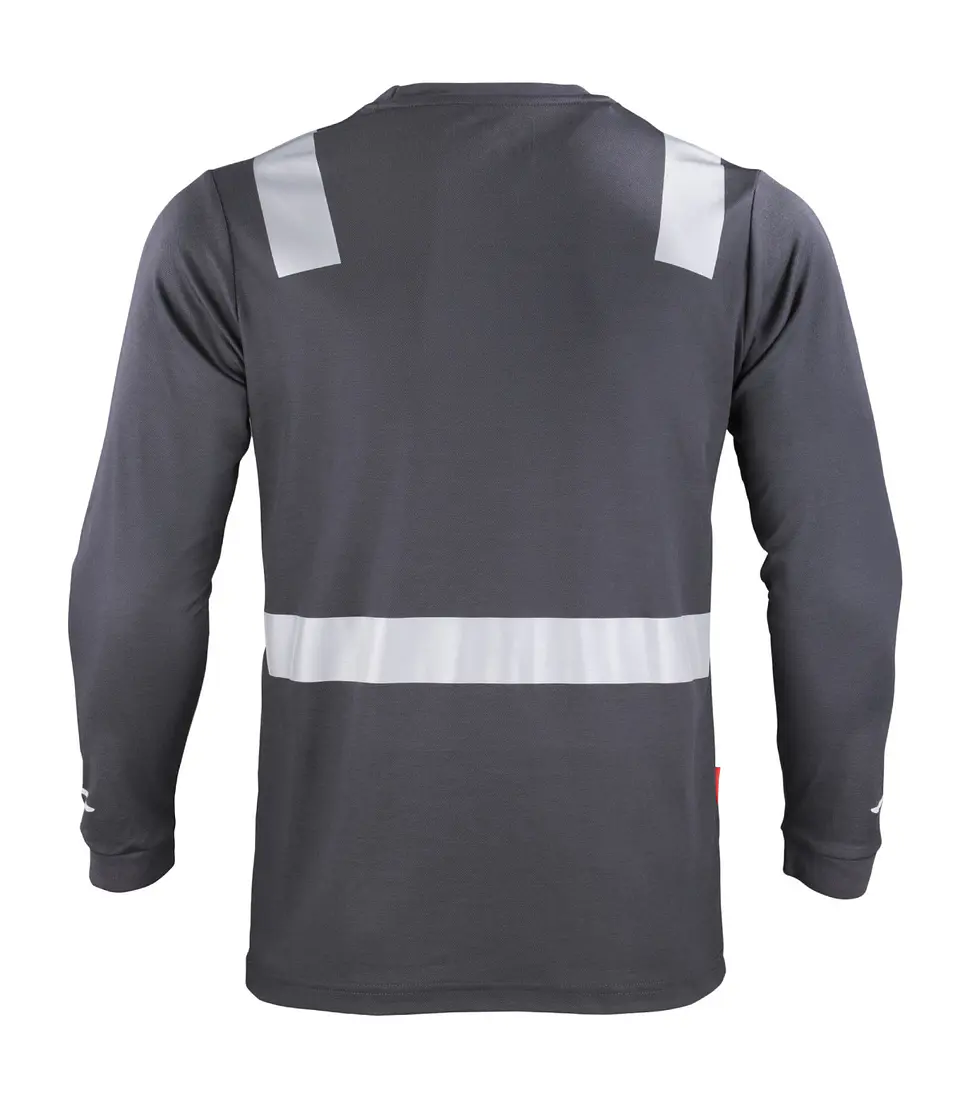 POLERA HIBRIDA C/REFLECTIVA M/LARGA 60% ALG 40% 13