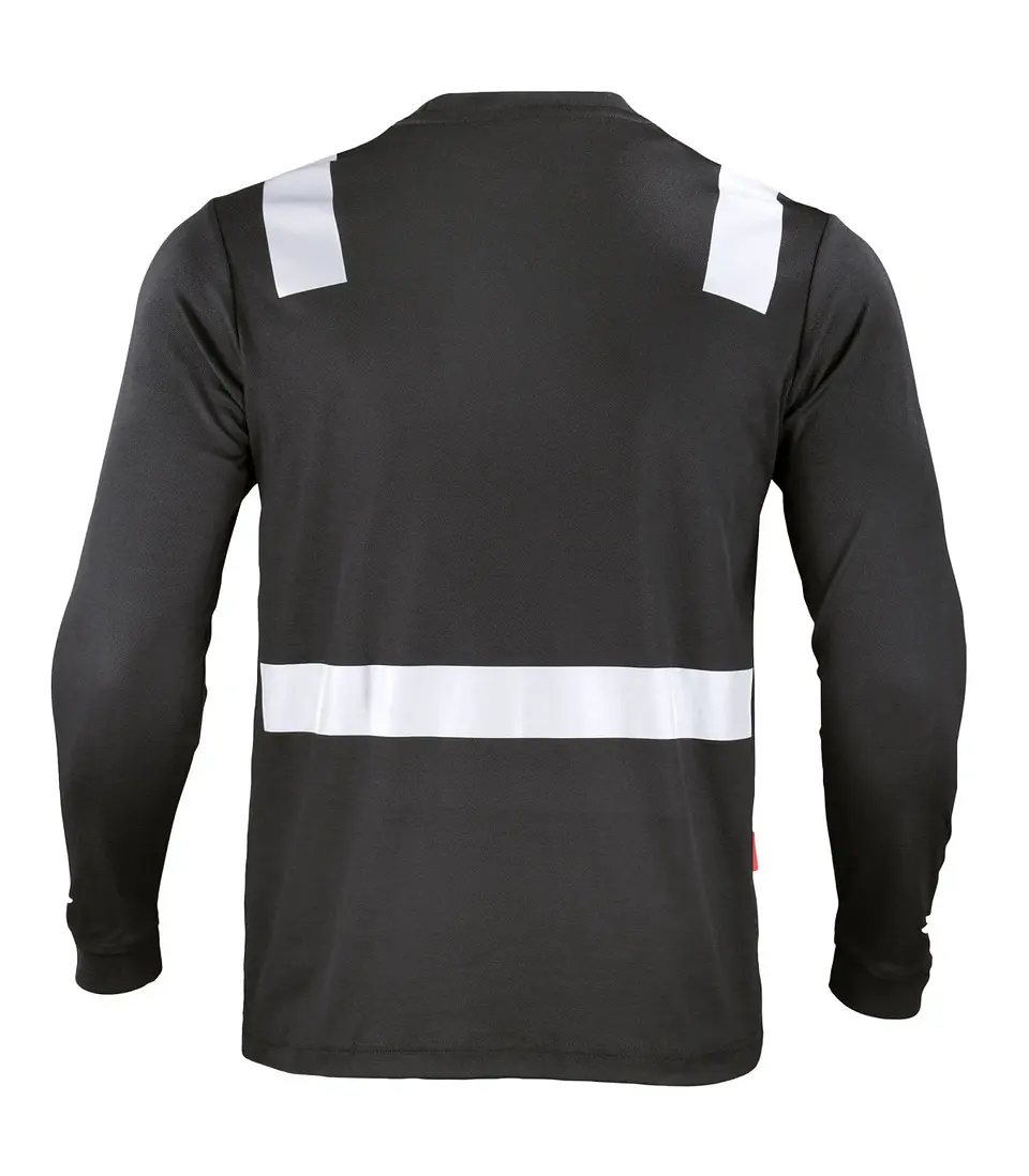 POLERA HIBRIDA C/REFLECTIVA M/LARGA 60% ALG 40% 14