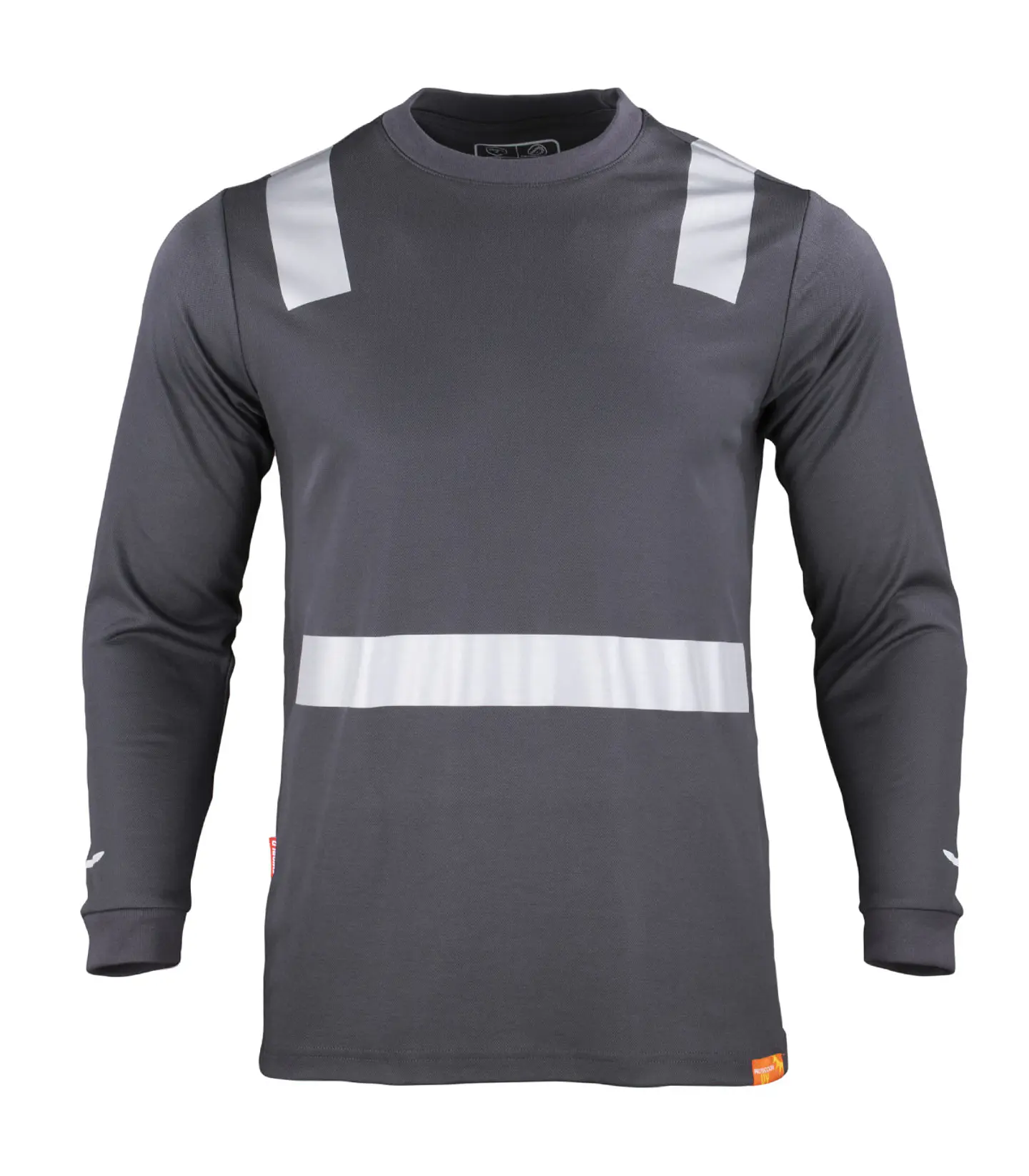 POLERA HIBRIDA C/REFLECTIVA M/LARGA 60% ALG 40% 15