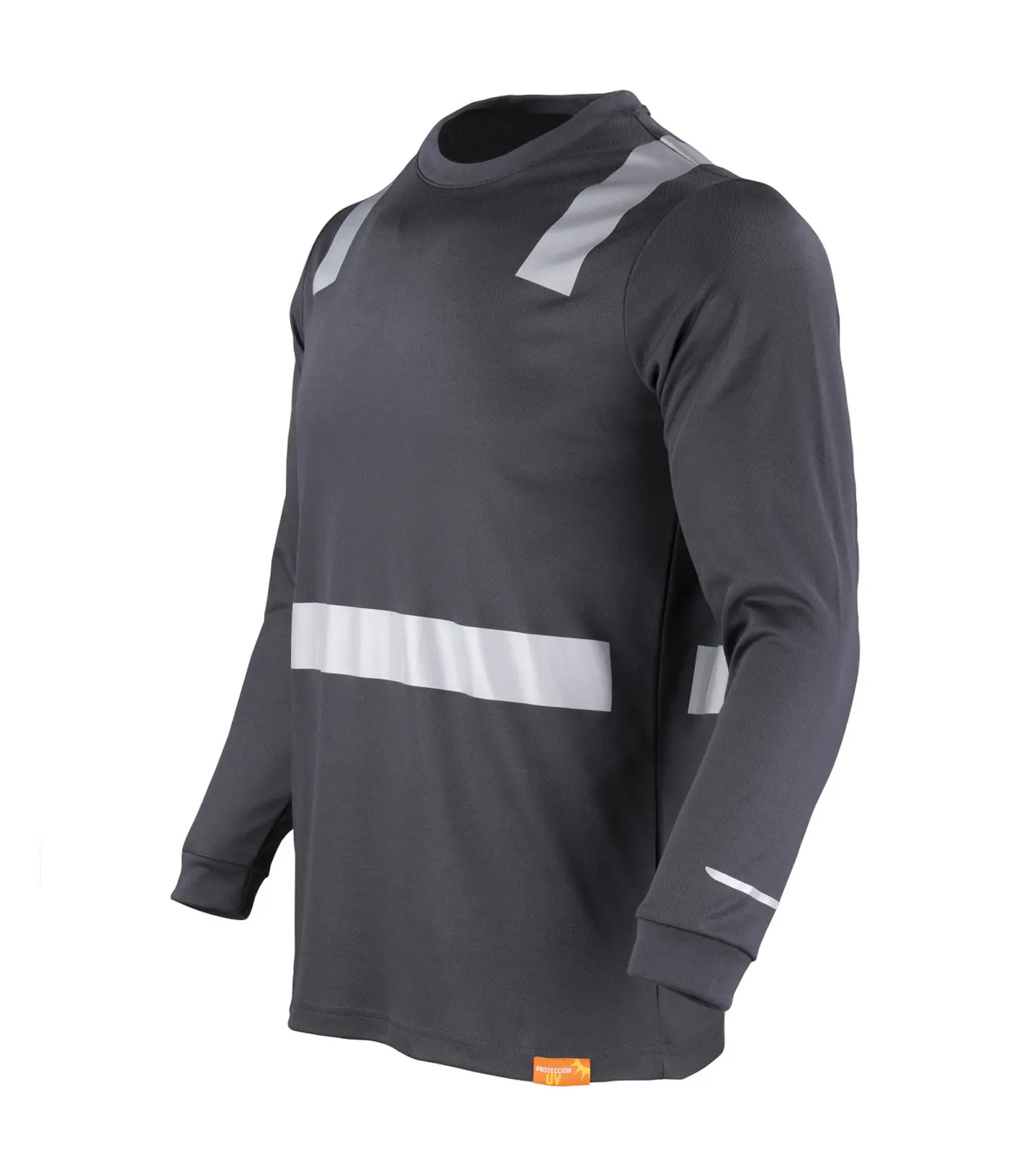 POLERA HIBRIDA C/REFLECTIVA M/LARGA 60% ALG 40% 16