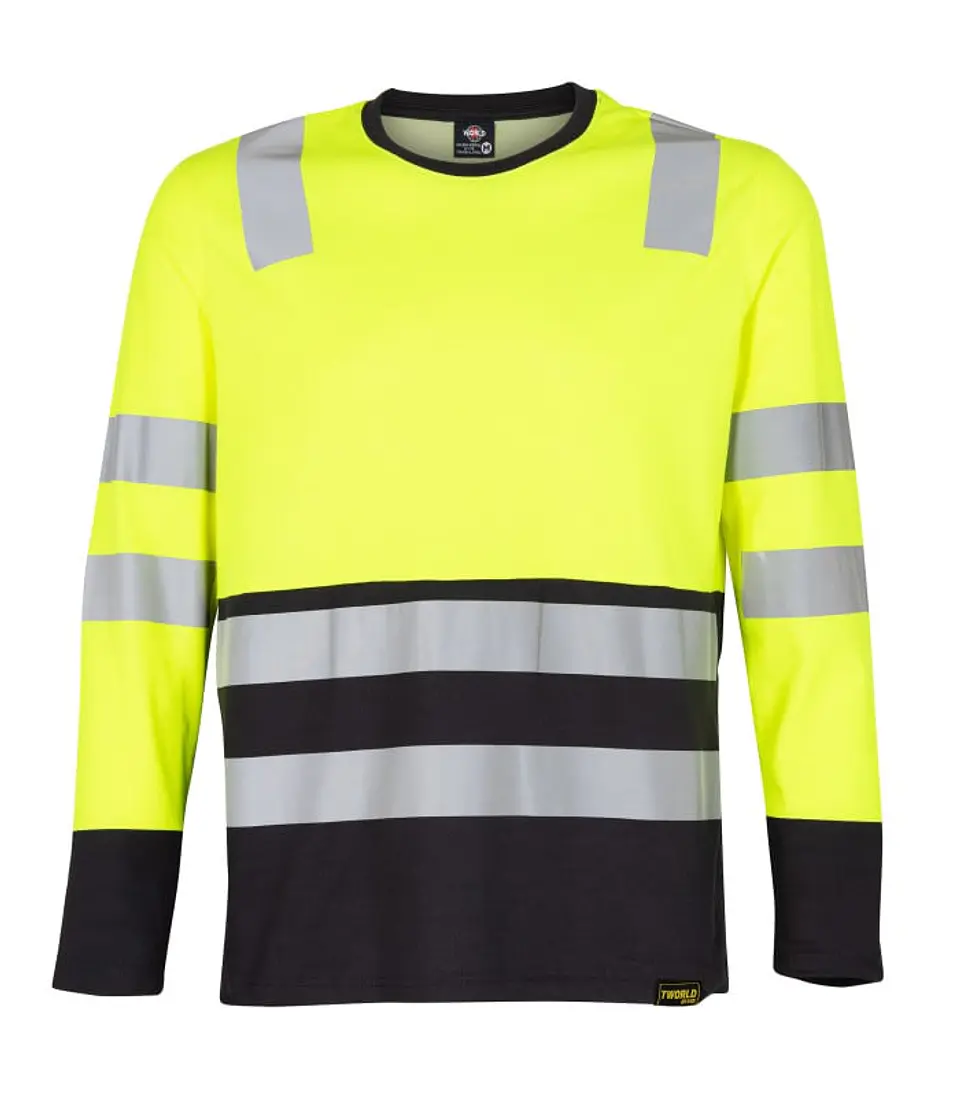 POLERA HIBRIDA HI VIS BI COLOR M/LARGA 7