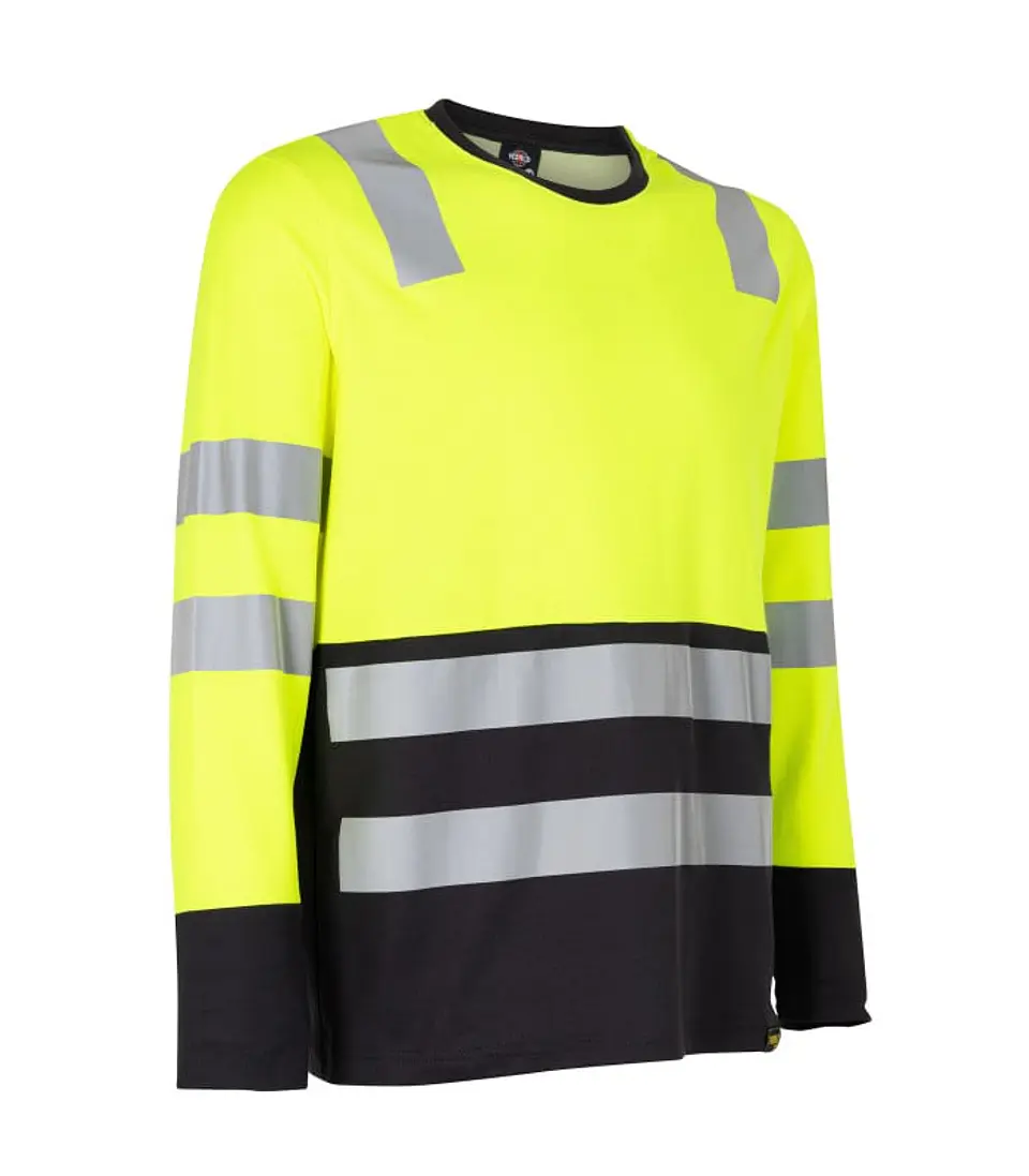POLERA HIBRIDA HI VIS BI COLOR M/LARGA 8