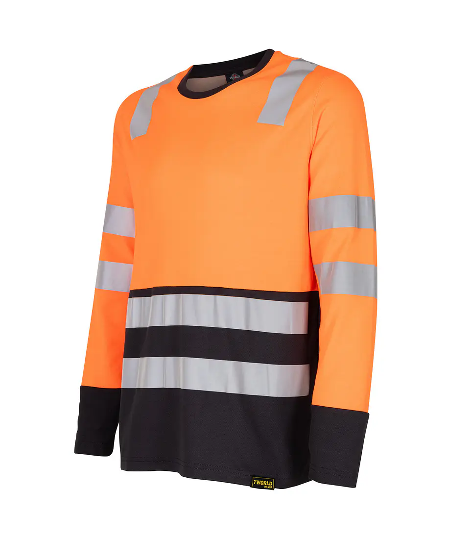 POLERA HIBRIDA HI VIS BI COLOR M/LARGA 11