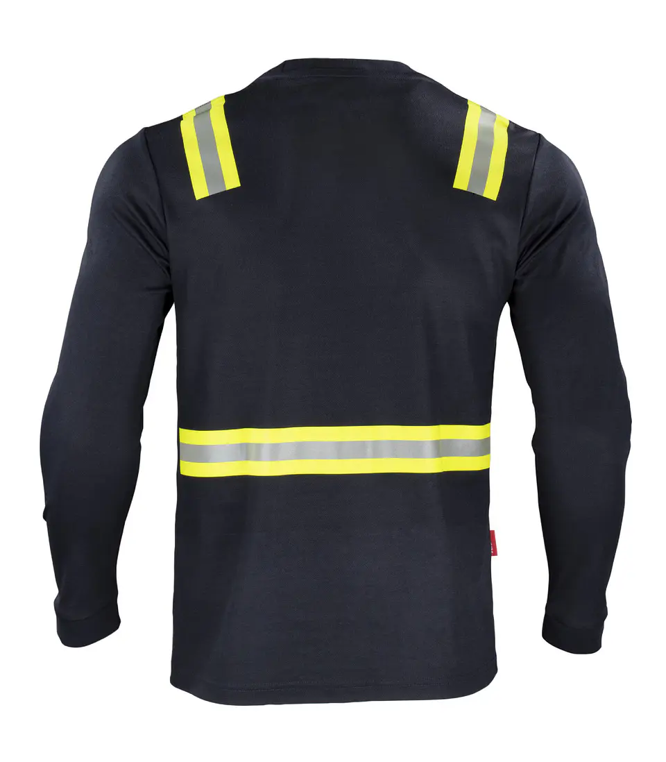 POLERA HIBRIDA DUAL HI VIS HOMBRE M/LARGA 1