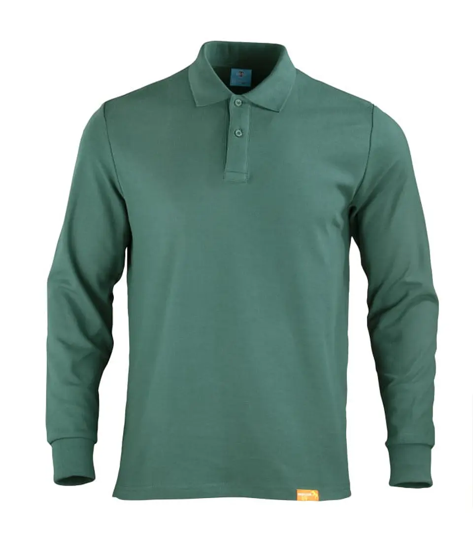 POLERA POLO M/L HOMBRE 80% ALG 20% POLY 6
