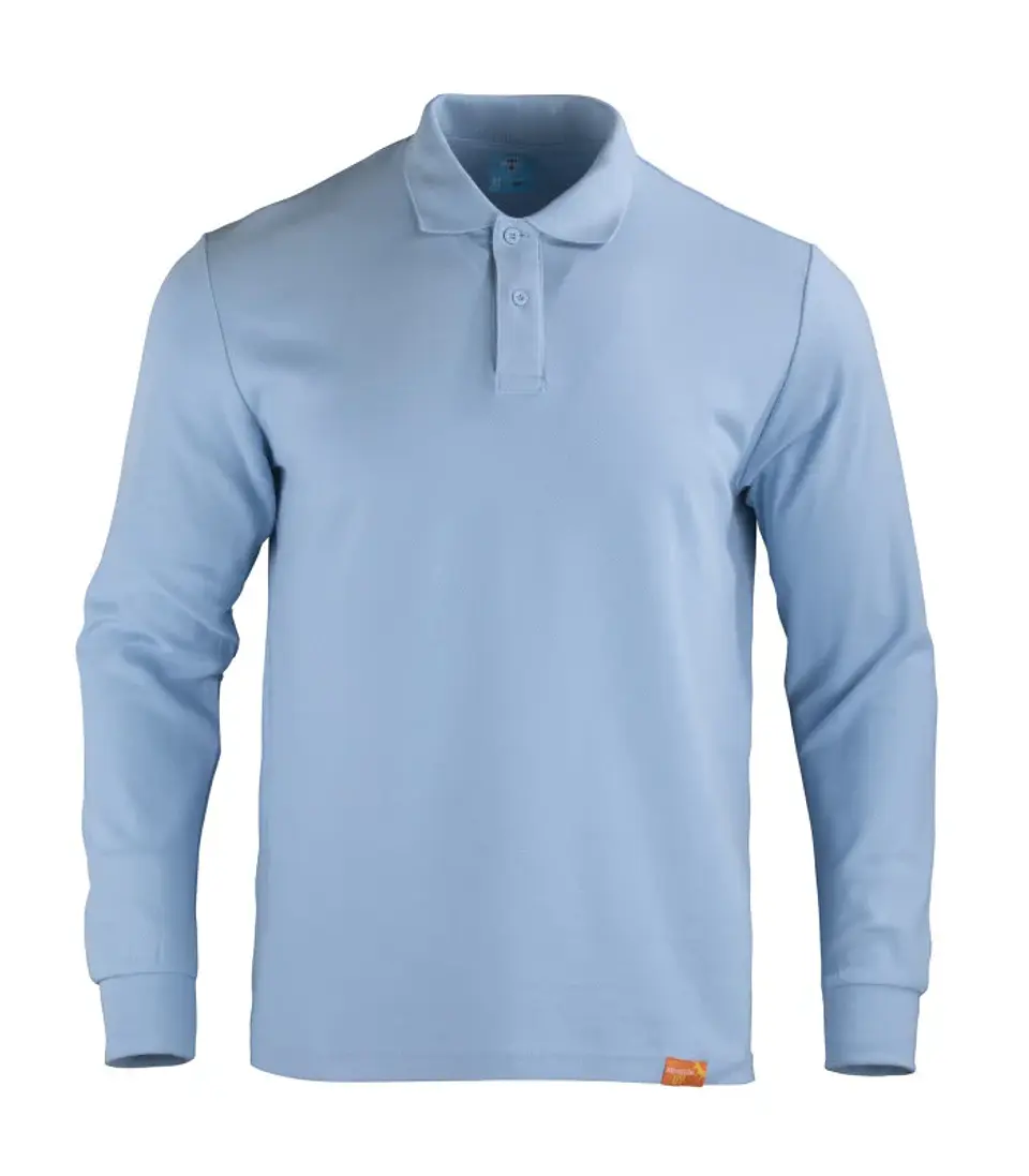 POLERA POLO M/L HOMBRE 80% ALG 20% POLY 13