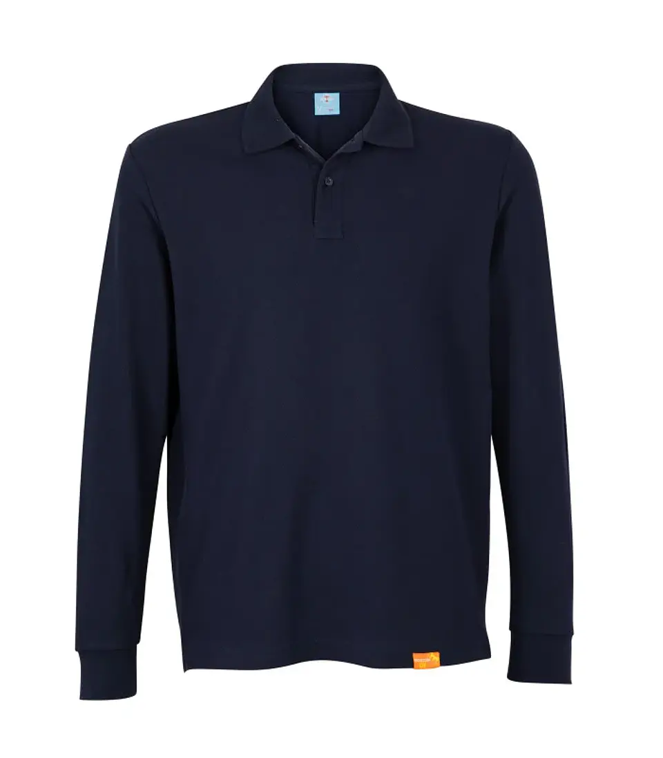 POLERA POLO M/L HOMBRE 80% ALG 20% POLY 15