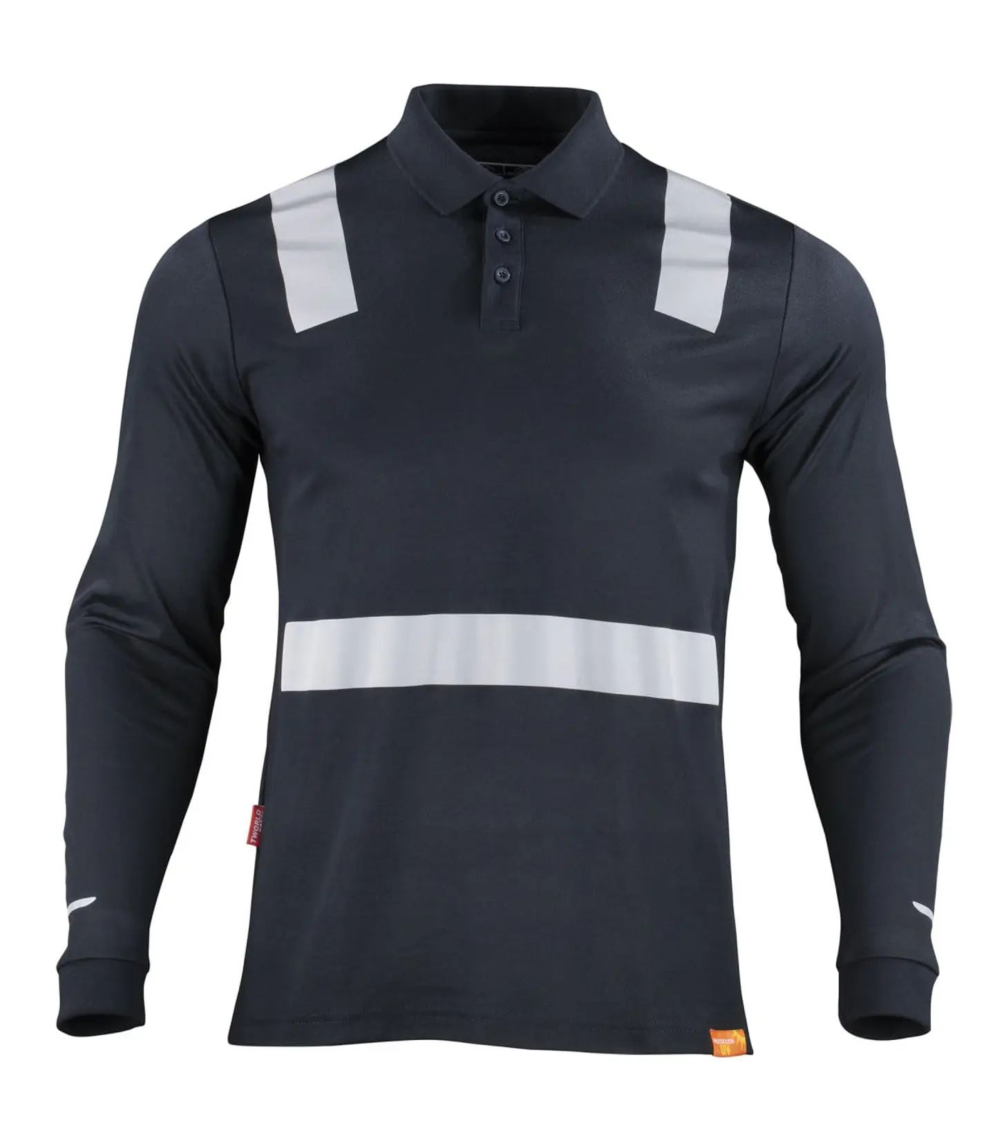 POLERA POLO HIBRIDA C/REFLECTIVA M/LARGA 3